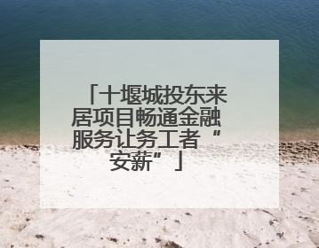 十堰城投东来居项目畅通金融服务让务工者“安薪”